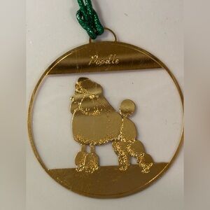 Brass Poodle Ornament